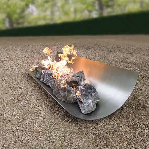 STAINLESS STEEL FIRE TROUGH firefeatures
